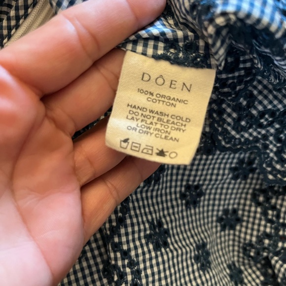 Doen Franique Dress in Azure Paris Gingham - Picture 5 of 11